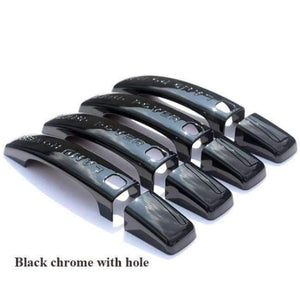 Planet Gates Černý chrom Stříbrný/Černý/Zrcadlový chrom Kryt kliky dveří auta Obložení Samolepka pro Range Rover Sport 2008-2013 Příslušenství Auto Styling