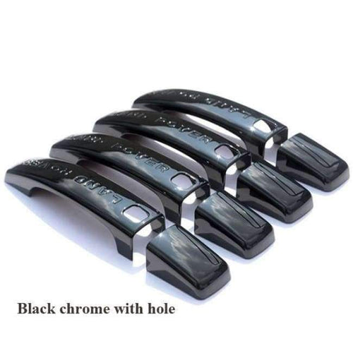 Planet Gates Černý chrom Stříbrný/Černý/Zrcadlový chrom Kryt kliky dveří auta Obložení Samolepka pro Range Rover Sport 2008-2013 Příslušenství Auto Styling