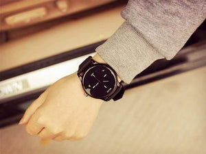 Planet Gates Black Classic Couple Watch Men Women Watches Pair Fashion Simple Men's Watch Women's Watches Beloved Clock Pair Hours