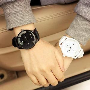 Planet Gates Black Classic Couple Watch Men Women Watches Pair Fashion Simple Men's Watch Women's Watches Beloved Clock Pair Hours