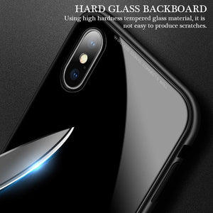 Planet Gates Black clear 4 Magneto Magnetic Adsorption Case Clear Tempered Glass Huawei P20 Pro
