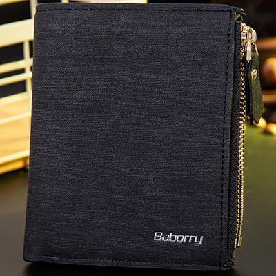 Planet Gates Black Coin Bag zipper men wallets famous brand mens wallet male money purses Wallets New Design Top Men Wallet