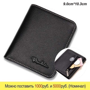Planet Gates Black coin pocket / China Men Wallets Black Genuine Leather Purse For Men Business Card Holder Men's Wallet Mini N4429
