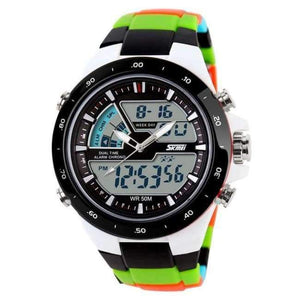 Planet Gates Black Color Band SKMEI Sports Watches Men Fashion Casual Digital Quartz Wristwatches Alarm 30M Waterproof Military Chrono Relogio Masculino 1016