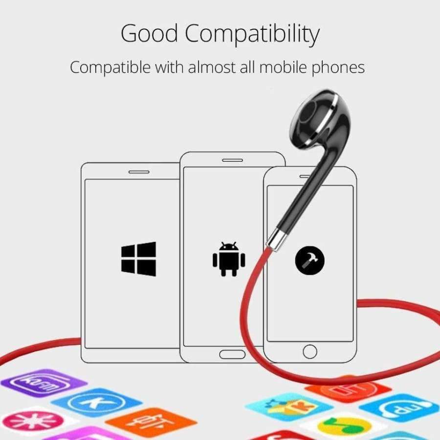 Planet Gates black color Bluetooth Earphone in ear Wireless Earphones Magnetic Sport Ear Phones with Mic Mobile Bluetooth in-ear Earbuds