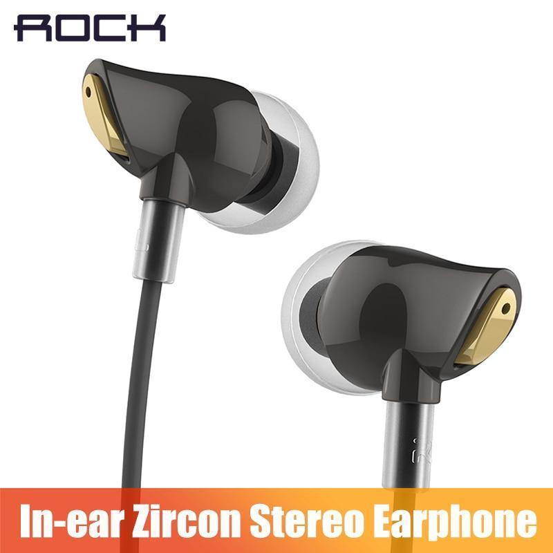 Planet Gates black color / China ROCK In Ear Zircon Stereo Earphone, Headset 3.5mm Luxury Earbuds For iPhone Samsung With Mic clear bass