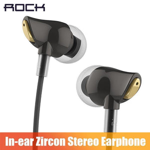 Planet Gates black color / China ROCK In Ear Zircon Stereo Earphone, Headset 3.5mm Luxury Earbuds For iPhone Samsung With Mic clear bass