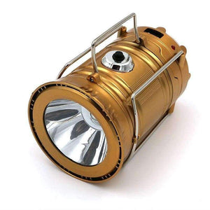 Planet Gates black color LED Solar Powered Hiking Camping Lantern Light Outdoor Lighting Collapsible Flashlights Portable Lamp LED Rechargeable Hand Lamp