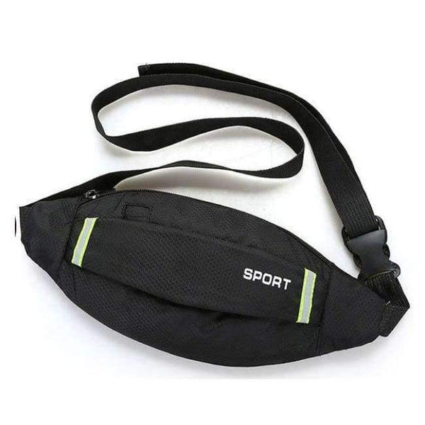 Planet Gates Black Color Running Waist Belt Bag Waterproof Phone Holder Jogging Belly Fanny Pack Men Women Gym Fitness Bag Sport Accessories