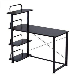 Planet Gates black Computer Desk Chipboard Office PC Table Storage Bookcase Shelf Office Furniture Dropshipping