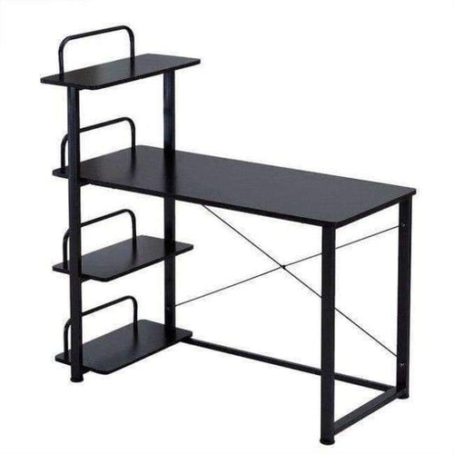 Planet Gates black Computer Desk Chipboard Office PC Table Storage Bookcase Shelf Office Furniture Dropshipping