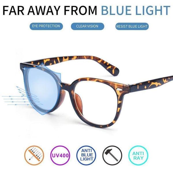 Planet Gates Black Computer Glasses Men Women Anti Blue Light eyeglasses frame transparent lens men's degree
