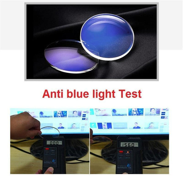 Planet Gates Black Computer Glasses Men Women Anti Blue Light eyeglasses frame transparent lens men's degree