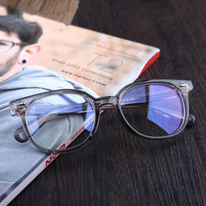 Planet Gates Black Computer Glasses Men Women Anti Blue Light eyeglasses frame transparent lens men's degree