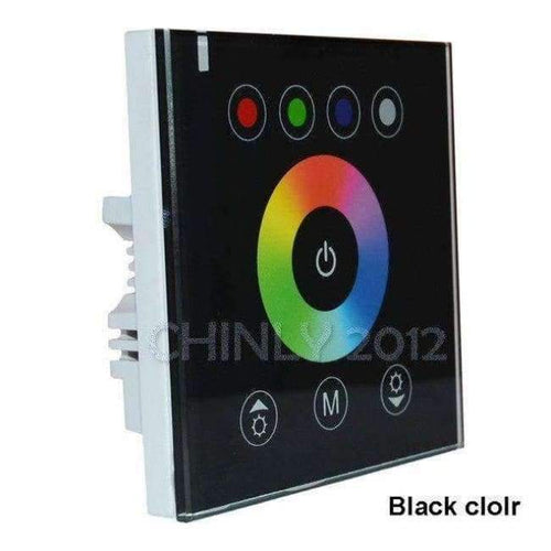 Planet Gates Black controller 16W RGBW 2.4G wireless wall switch touch controller LED Fiber optic light Star Ceiling Kit Lights 150pcs 0.75mm 2M+Crystal