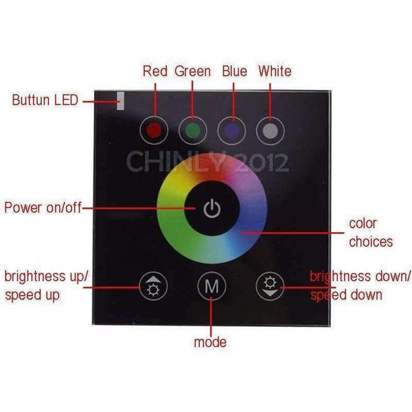 Planet Gates Black controller Fibre Optic Light Star Lights Ceiling Kit 16W RGBW LED Light 300pcs 0.75mm 3M with Wireless Wall Switch Touch Controller