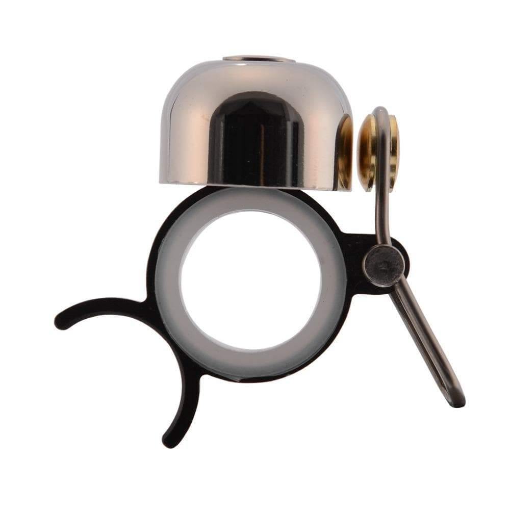 Planet Gates Black Cycling Bike Bicycle Finger Run Bell MTB Bike Decompression Anti-stress Toys Gift Pet Bike Calling Bell Aluminum & Copper