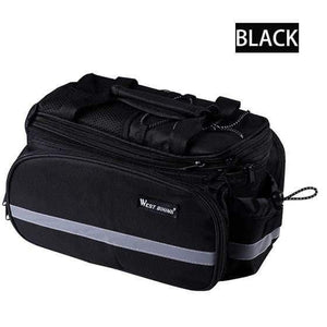 Planet Gates Black Cycling Camel Bag 10-25L Volume Waterproof Riding Bicycle Rear Rack Storage Luggage Bags Reflective MTB Bike Bag