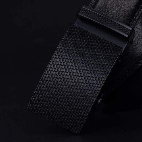 Planet Gates black CZ015 / 110cm Mens belt luxury high quality cow genuine leather belts for men automatic buckle fashion waist male free shipping