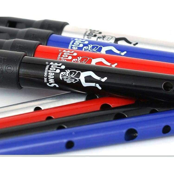 Planet Gates Black D Irish Whistle woodwind Musical Instrument  Ireland Metal Flute for beginner with tutor material Clarke Tinwhistle flute