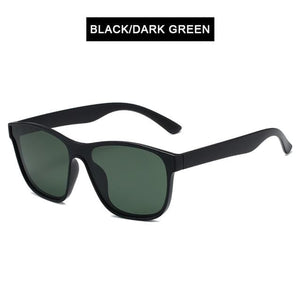 Planet Gates Black Dark Green Square Polarized Sunglasses Men Women Fashion Square Male Sun Glasses Brand Design One-piece Lens Eyewear UV400