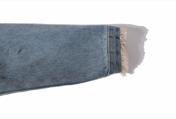 Planet Gates black Denim Jeans / XXL Hipster Men  Embroidery Denim Jackets Retro Streetwear Harajuku Ripped  Slim fit Hip Hop