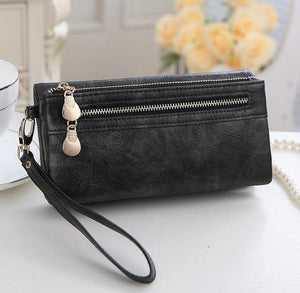 Planet Gates Black Design Women Wallet Long High Quality Female Clutch Zipper Wallets Big Capacity Purse cell Phone bag Pocket