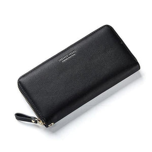 Planet Gates Black Designed Women Long Clutch Wallet Large Capacity Wallets Female Purse Lady Coin Purses Phone Card Holder Carteras