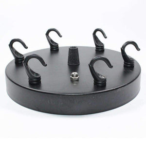 Planet Gates Black Dia 8/10/12/15/18cm Lamp Ceiling Plate,Multi Chandeliers Base, lustres de teto Lighting Accessories For Rope Pendant Light