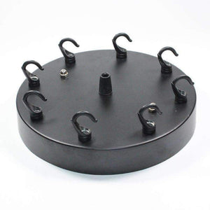 Planet Gates Black Dia 8/10/12/15/18cm Lamp Ceiling Plate,Multi Chandeliers Base, lustres de teto Lighting Accessories For Rope Pendant Light