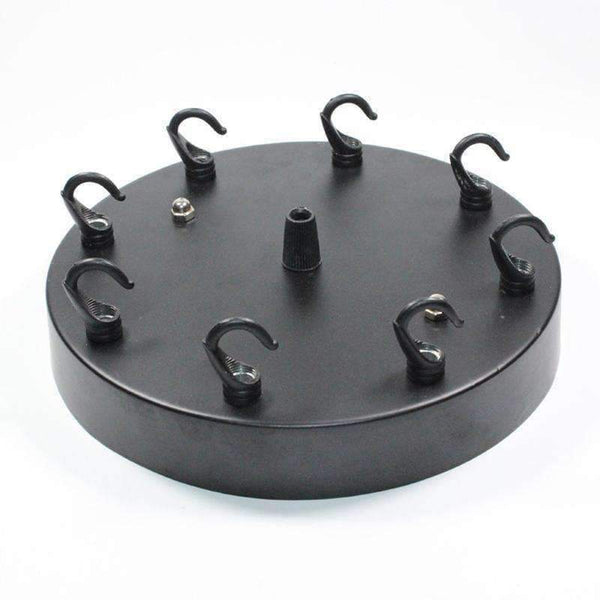 Planet Gates Black Dia 8/10/12/15/18cm Lamp Ceiling Plate,Multi Chandeliers Base, lustres de teto Lighting Accessories For Rope Pendant Light