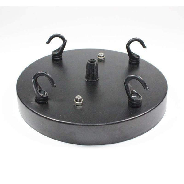 Planet Gates Black Dia 8/10/12/15/18cm Lamp Ceiling Plate,Multi Chandeliers Base, lustres de teto Lighting Accessories For Rope Pendant Light