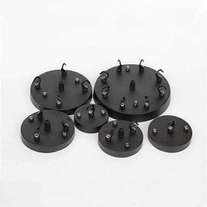 Planet Gates Black Dia 8/10/12/15/18cm Lamp Ceiling Plate,Multi Chandeliers Base, lustres de teto Lighting Accessories For Rope Pendant Light