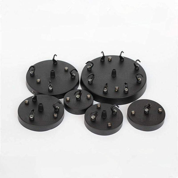 Planet Gates Black Dia 8/10/12/15/18cm Lamp Ceiling Plate,Multi Chandeliers Base, lustres de teto Lighting Accessories For Rope Pendant Light