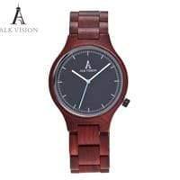 Planet Gates Black Dial Male Wood watch fashion quartz ladies wooden watch casual lovers wood watch women men top brand luxury clock ALK Vision