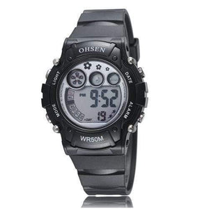 Planet Gates Black Digital Watch Sport Watch Boys Girls Children Alarm Date LED Back Light Chronograph Wristwatch Xmas Gifts for Kids