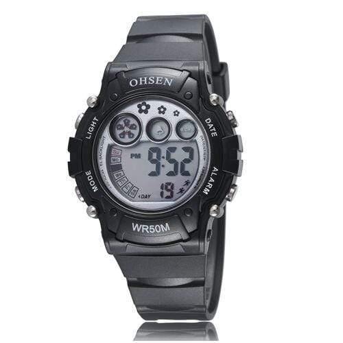 Planet Gates Black Digital Watch Sport Watch Boys Girls Children Alarm Date LED Back Light Chronograph Wristwatch Xmas Gifts for Kids