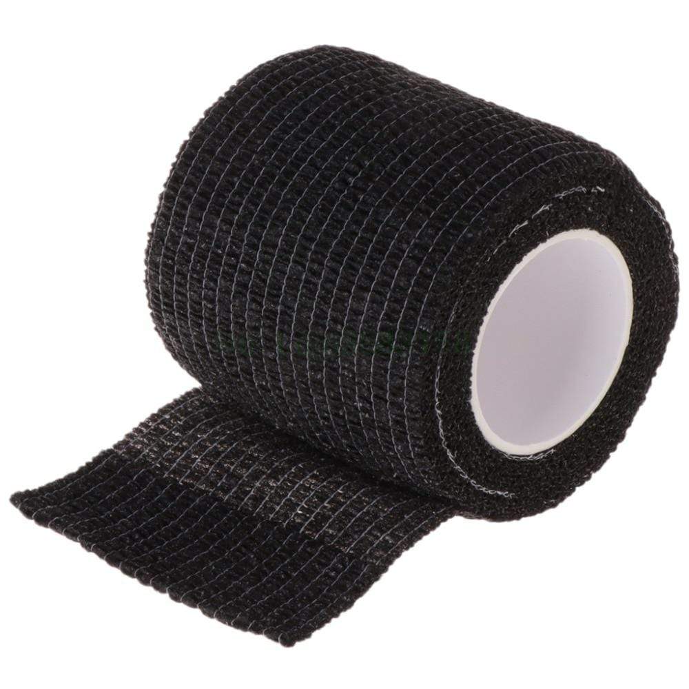 Planet Gates Black Disposable Cohesive Tattoo Grip Tape Wrap Elastic Bandage Rolls for Tattoo Machine Grip Tube Accessories