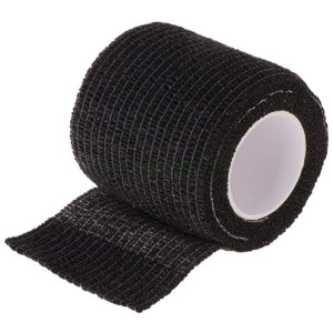 Planet Gates Black Disposable Cohesive Tattoo Grip Tape Wrap Elastic Bandage Rolls for Tattoo Machine Grip Tube Accessories