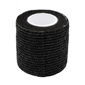 Planet Gates Black Disposable Cohesive Tattoo Grip Tape Wrap Elastic Bandage Rolls for Tattoo Machine Grip Tube Accessories