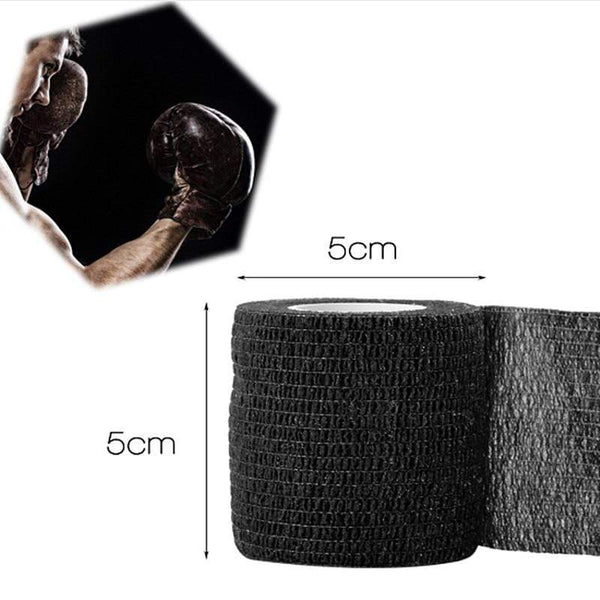 Planet Gates Black Disposable Cohesive Tattoo Grip Tape Wrap Elastic Bandage Rolls for Tattoo Machine Grip Tube Accessories