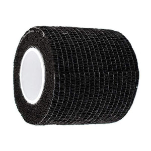 Planet Gates Black Disposable Cohesive Tattoo Grip Tape Wrap Elastic Bandage Rolls for Tattoo Machine Grip Tube Accessories