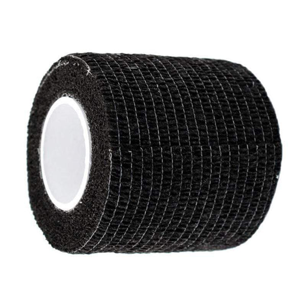 Planet Gates Black Disposable Cohesive Tattoo Grip Tape Wrap Elastic Bandage Rolls for Tattoo Machine Grip Tube Accessories