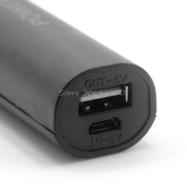Planet Gates Black DIY USB Mobile Power Bank Charger Pack Box Battery Case For 1 x 18650 Portable Z17 Drop ship