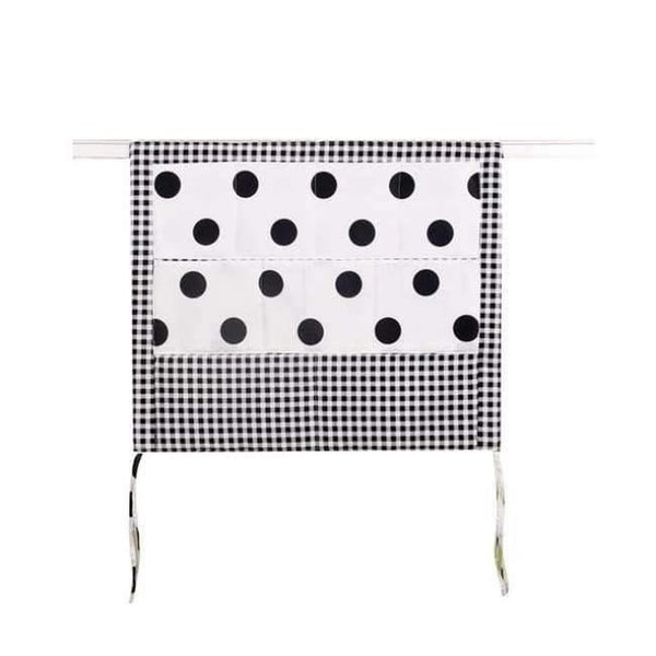 Planet Gates Black Dot Baby Cot Bed Nursery Hanging Storage Bag Crib Organizer Storage Bag 60*50cm Toy Diaper Pocket for Crib Bedding Set