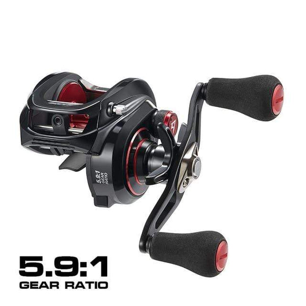 Planet Gates Black Double Handle / Right Hand / SPAIN 300 Low Profile Baitcasting Reel 15KG Max Drag 8+1 Bearings Aluminum Frame Freshwater Saltwater Fishing Reel