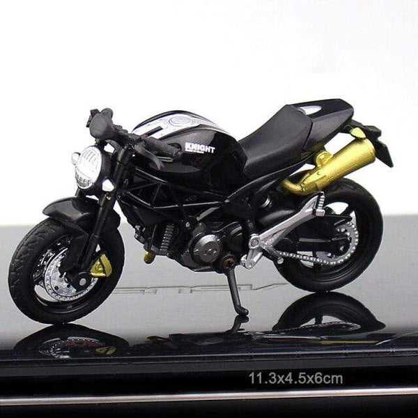 Planet Gates Black Ducati 1:18 Home Children Plastic Car Decor Off-road Vehicle Collection Office Model Toy Diecast Motorcycle Simulation Portable