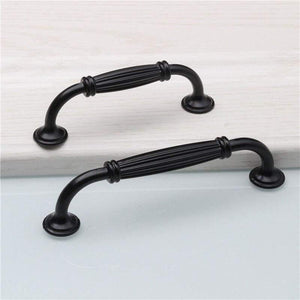 Black Durable Aluminum Alloy 96/128mm Single Hole Door Handle for Furniture Drawer Kitchen Cupboard Cabinet Drawer Pull Knobs