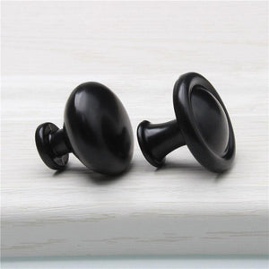 Black Durable Aluminum Alloy 96/128mm Single Hole Door Handle for Furniture Drawer Kitchen Cupboard Cabinet Drawer Pull Knobs