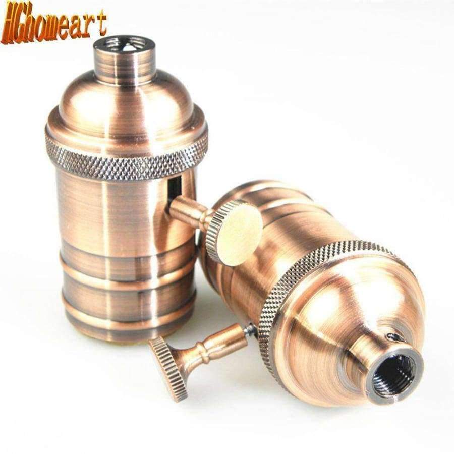 Planet Gates Black / E27 Chandelier Ceiling Vintage Lamp Socket E27 Holder Aluminum Vintage E27 Sleeve Light Bulb Socket Lighting Accessories